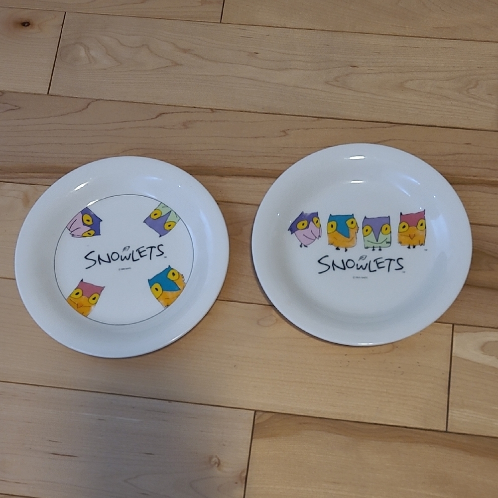 1998 Nagano Winter Olympics Snowlets Owl Design Plates